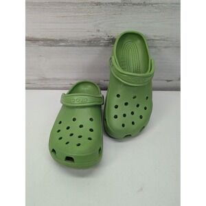 Crocs Classic Clog Shoes Womens Size 9 Green Slip On Comfort Casual Garden